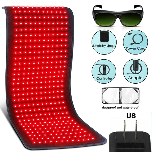 850nm Infrared Red Light Therapy Heating Pad | Full Body Pain Relief & Recovery